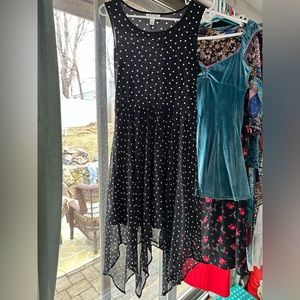 Elle Polka-dot Hanker-chief Dress